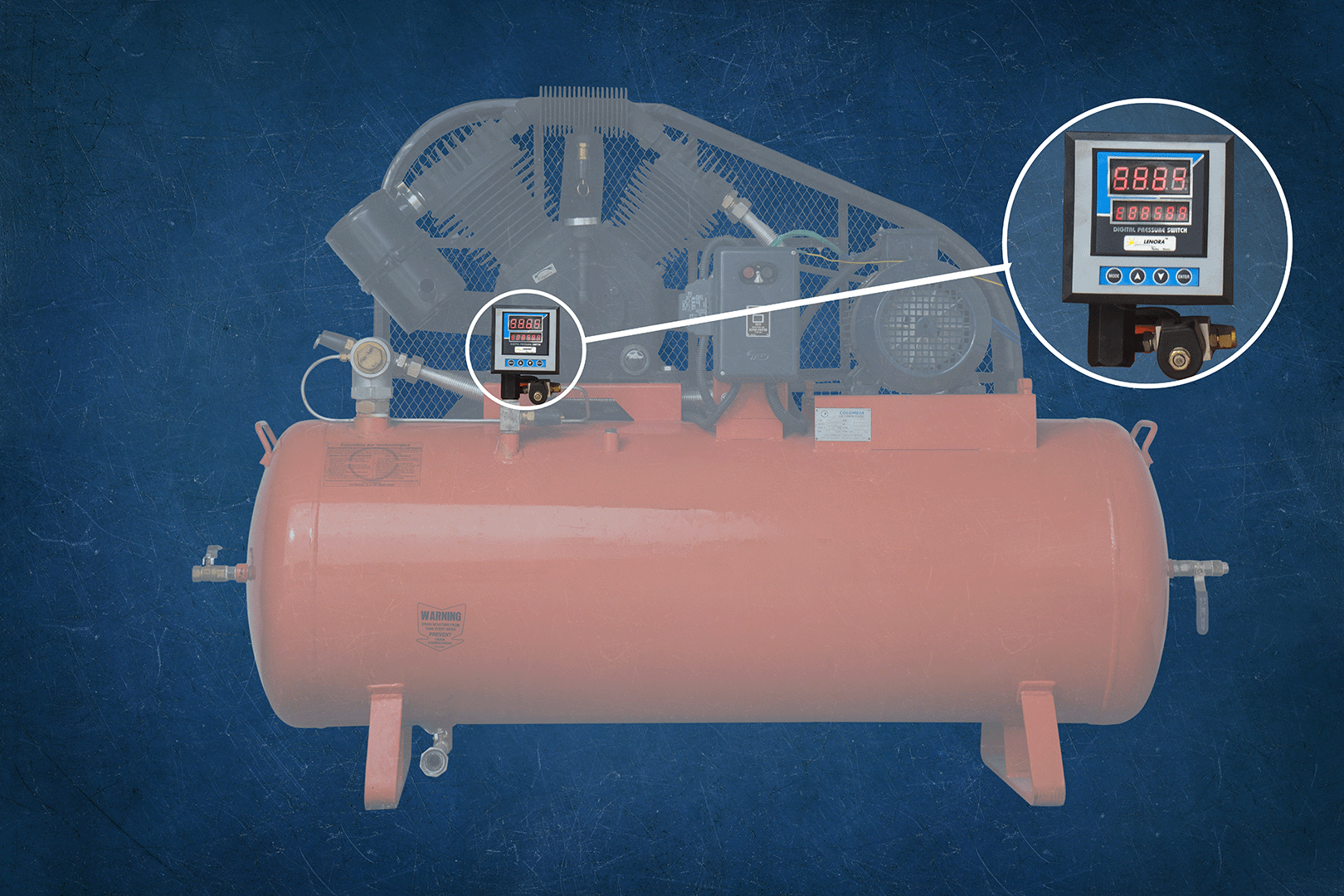 Pressure switch callout — full detail