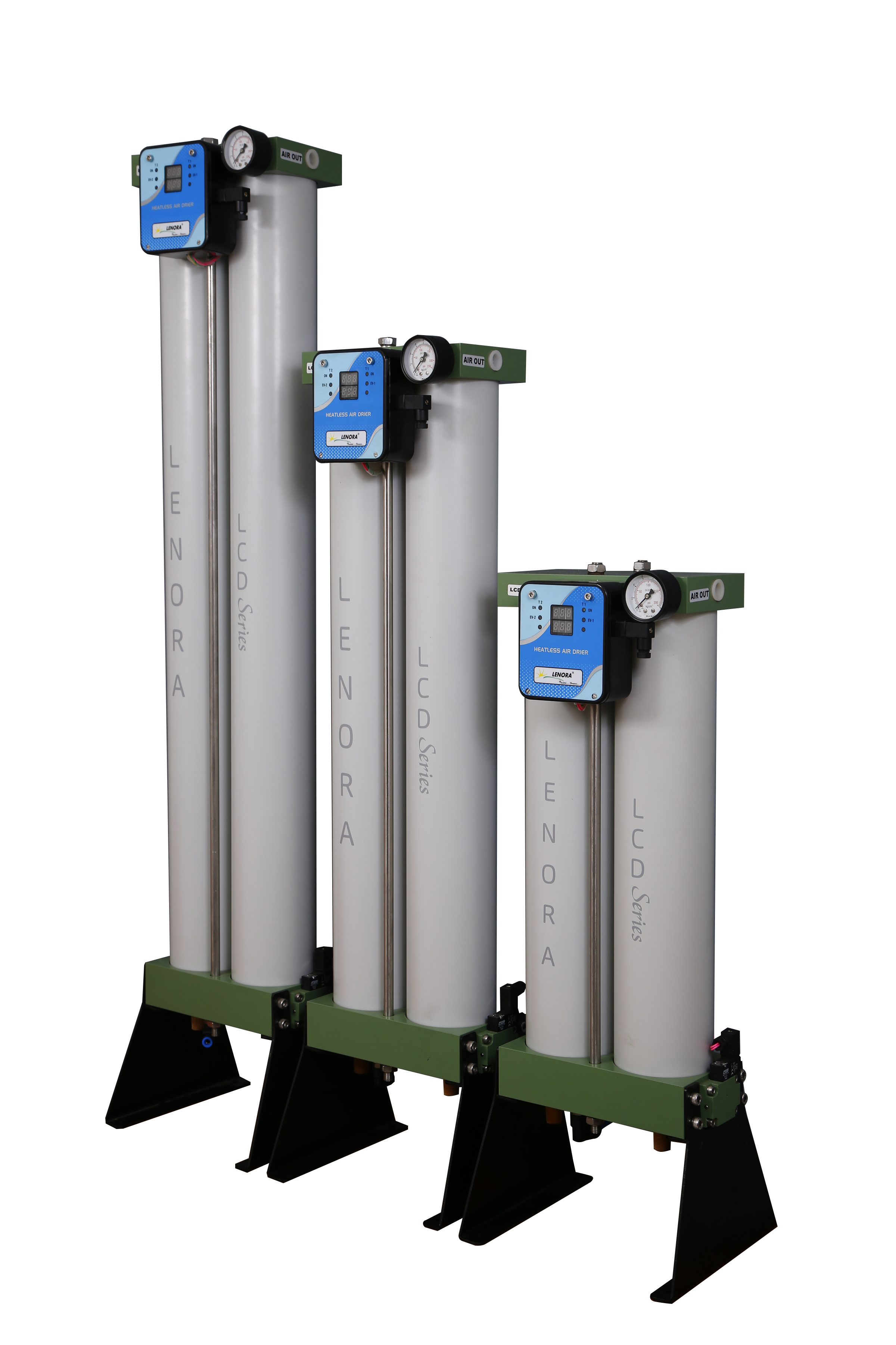 LCD Series dryer range — top view